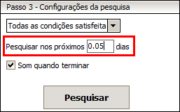 Pesquisar nos proximos 0.05 dias