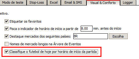Sort markets by start time